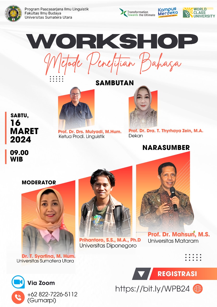 Workshop of Language Research Methods by Linguistic Master's Study Program